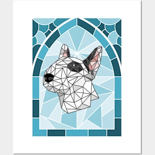 Stained Glass Bull Terrier Posters and Art